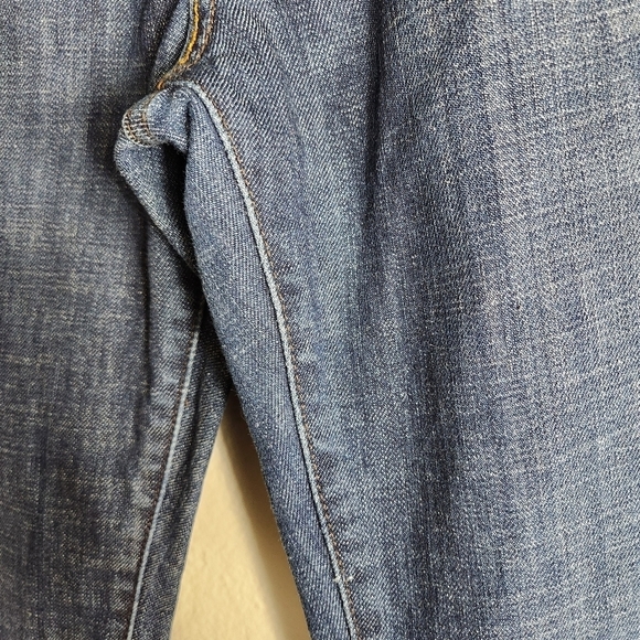 Levis Womens Dark Wash Mid Rise Boot Cut Jeans-Size 14/32 - Picture 4 of 9